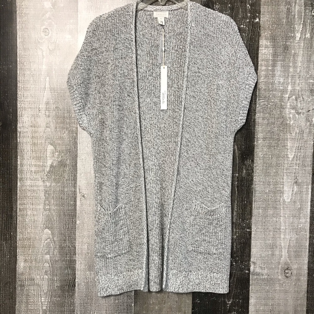 Caslon Shaker Stitch Open Front Cardigan